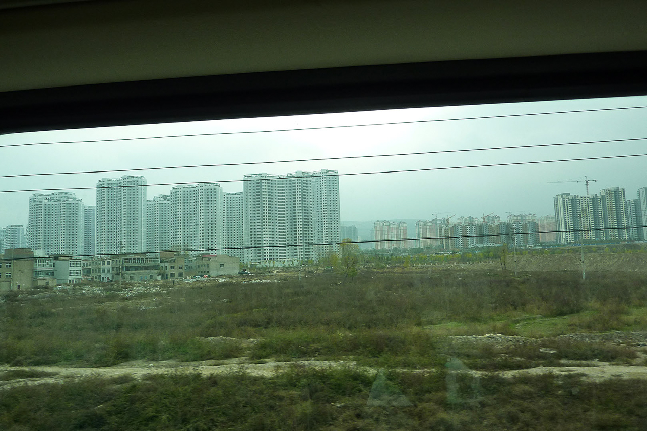 Huge houses popping up on the countryside.