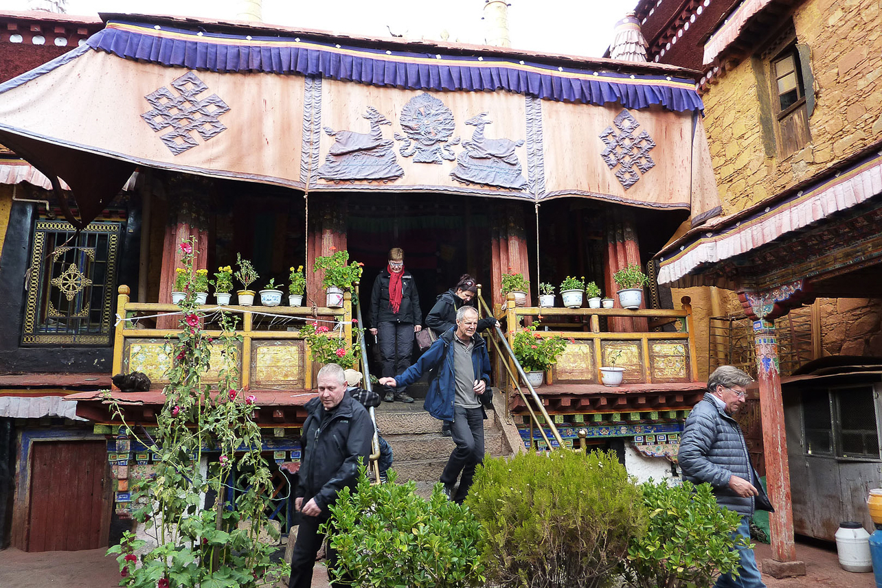 Small monastery in a backyard in Lhasa.