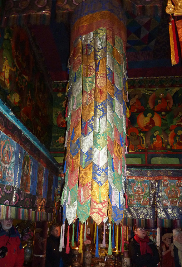 Inside Samding monastery.