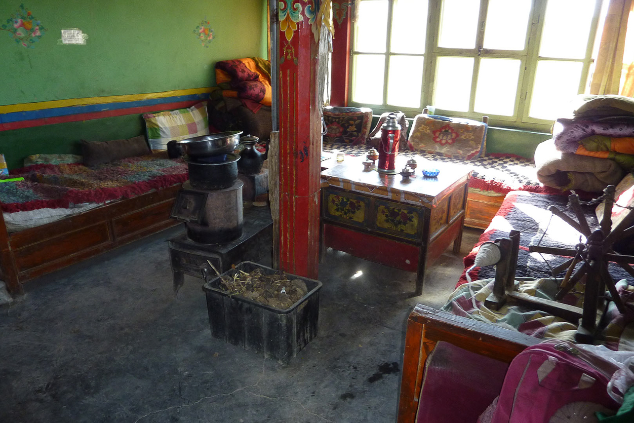 Invited to a Tibetan home in Gyantse.