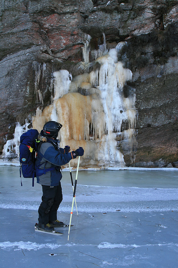 Isfall vid Havstensfjorden