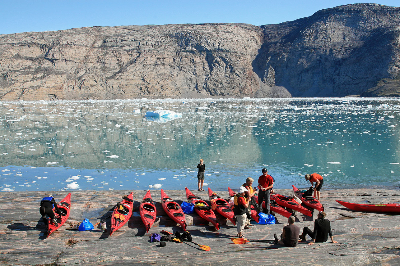 Avfärd (dagstur) in mot glaciären Sermilik