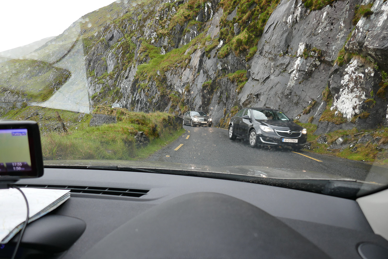 Narrow roads along the coast