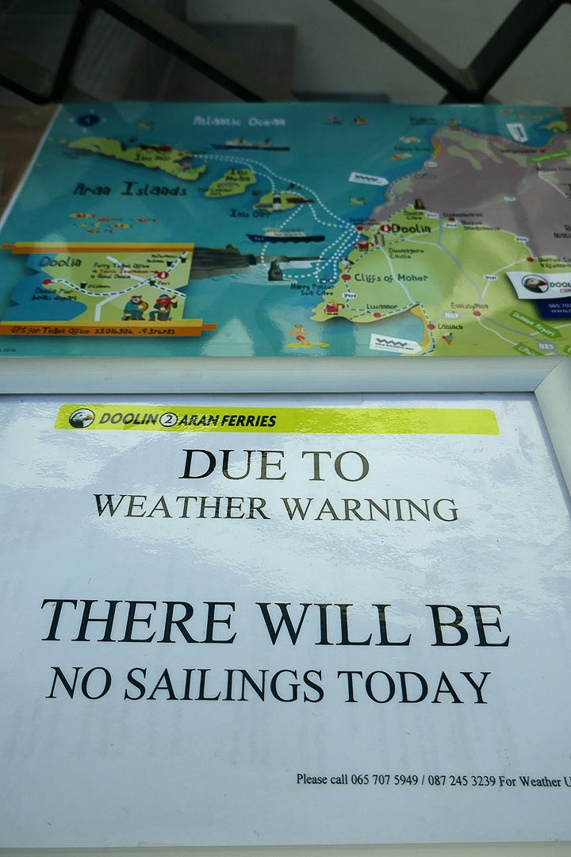 No good news for going to Aran Islands