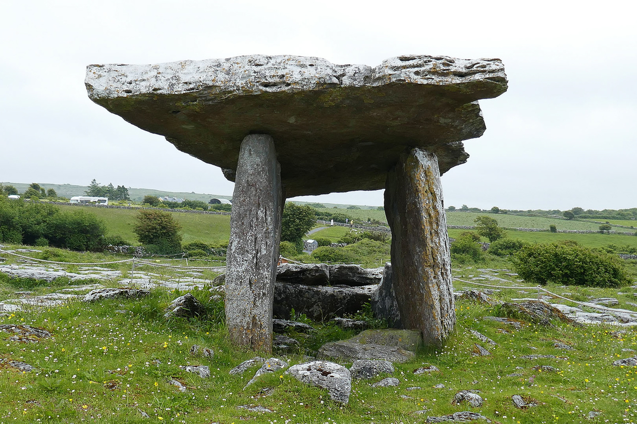 Poulnabrone Dolmen (portal tomb), created around 5000 years ago