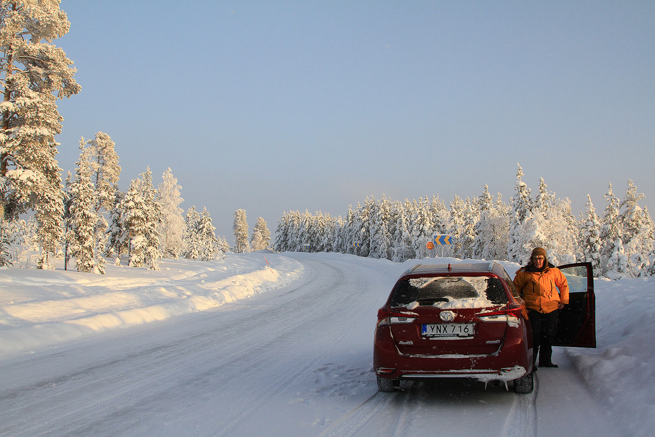 Alone on the road ...