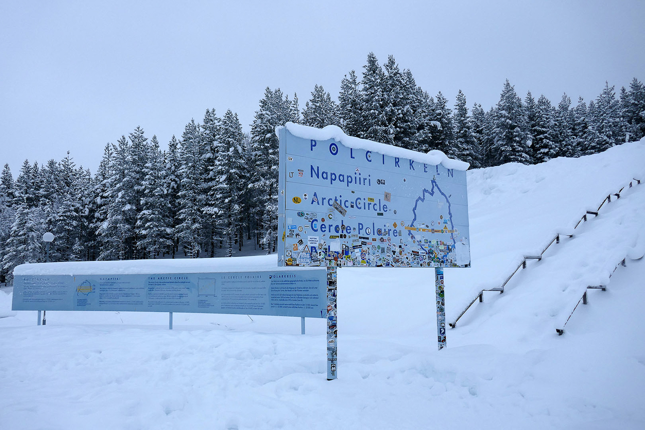 Arctic Circle south of Jokkmokk