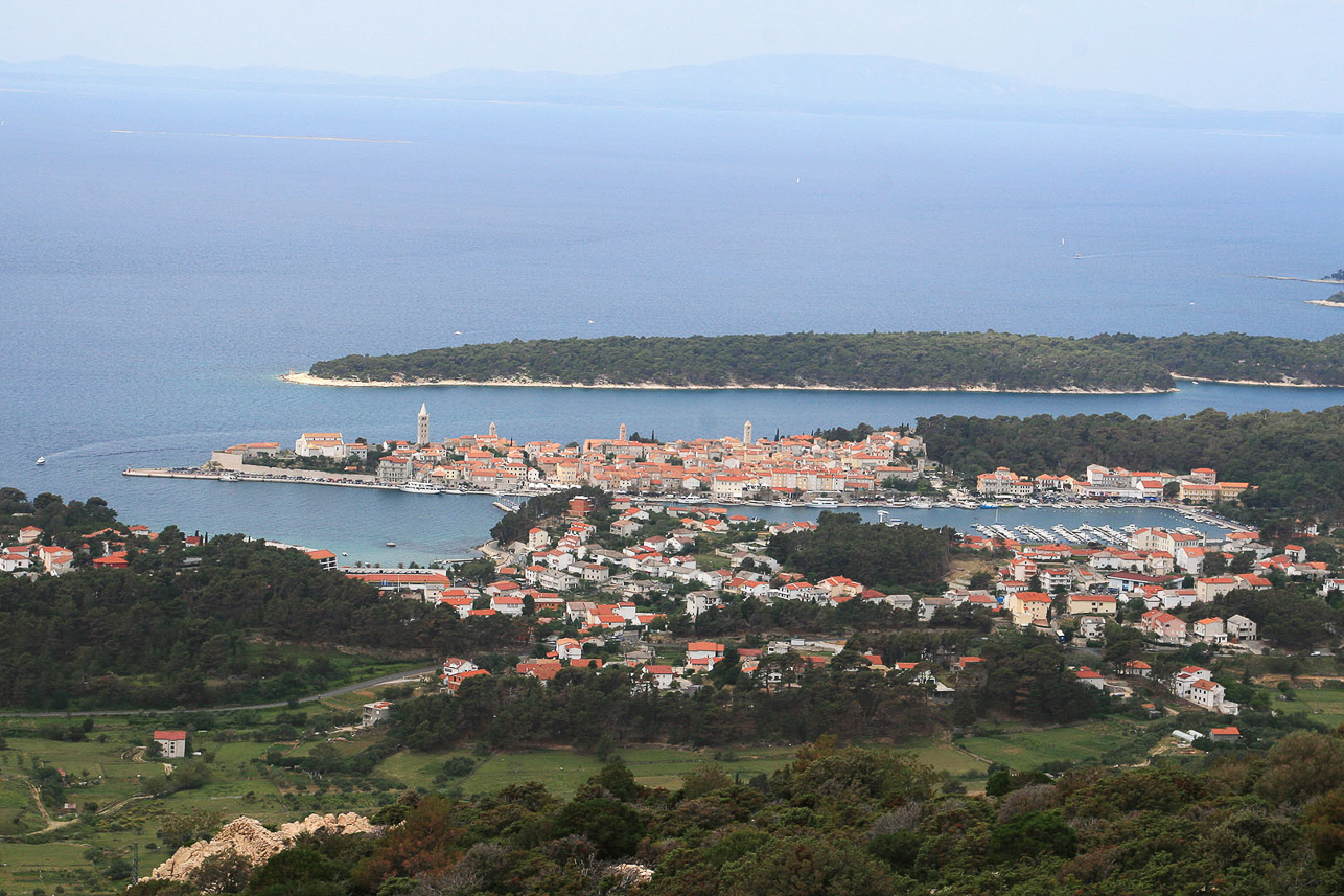 View of Rab from Kamenjak.