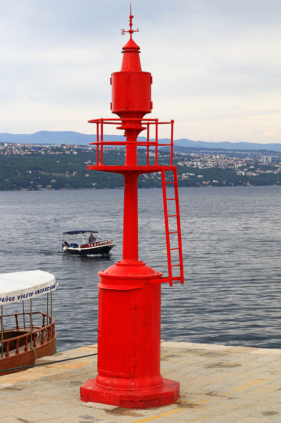 The pier in Opatija harbour.