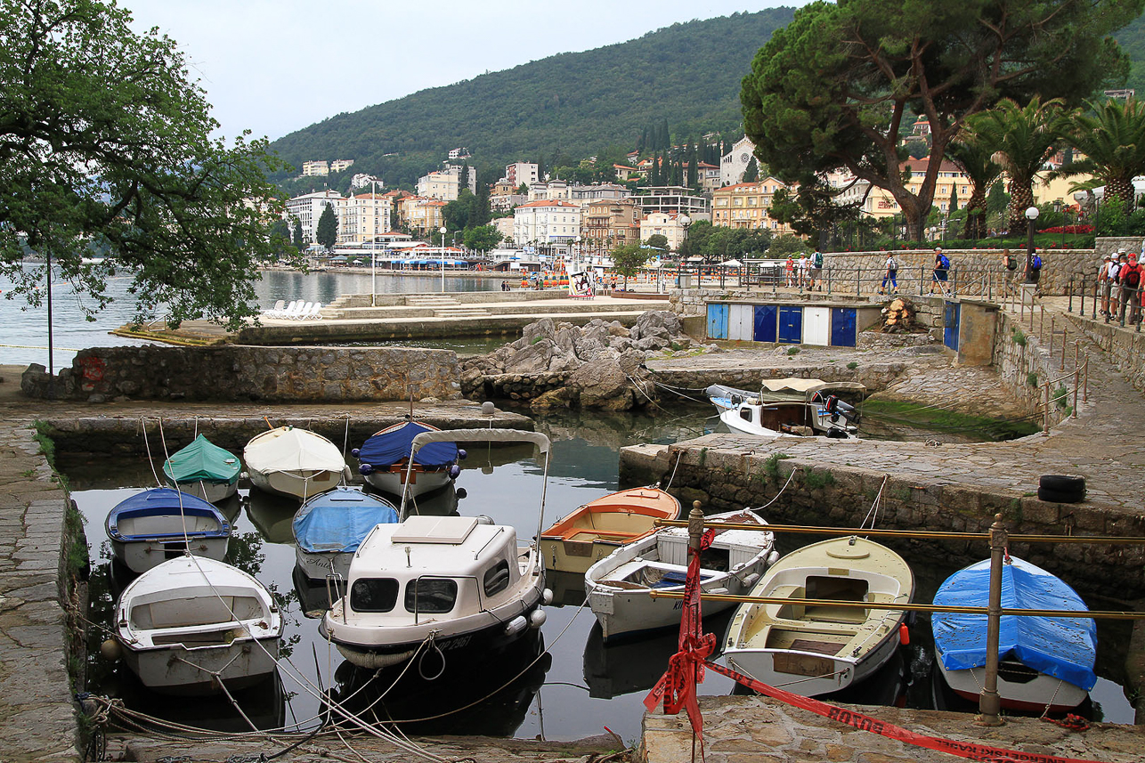 Small harbour in Opatija, on the path to Lovran.