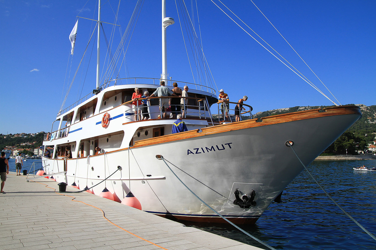 Our ship Azimut in Rab.