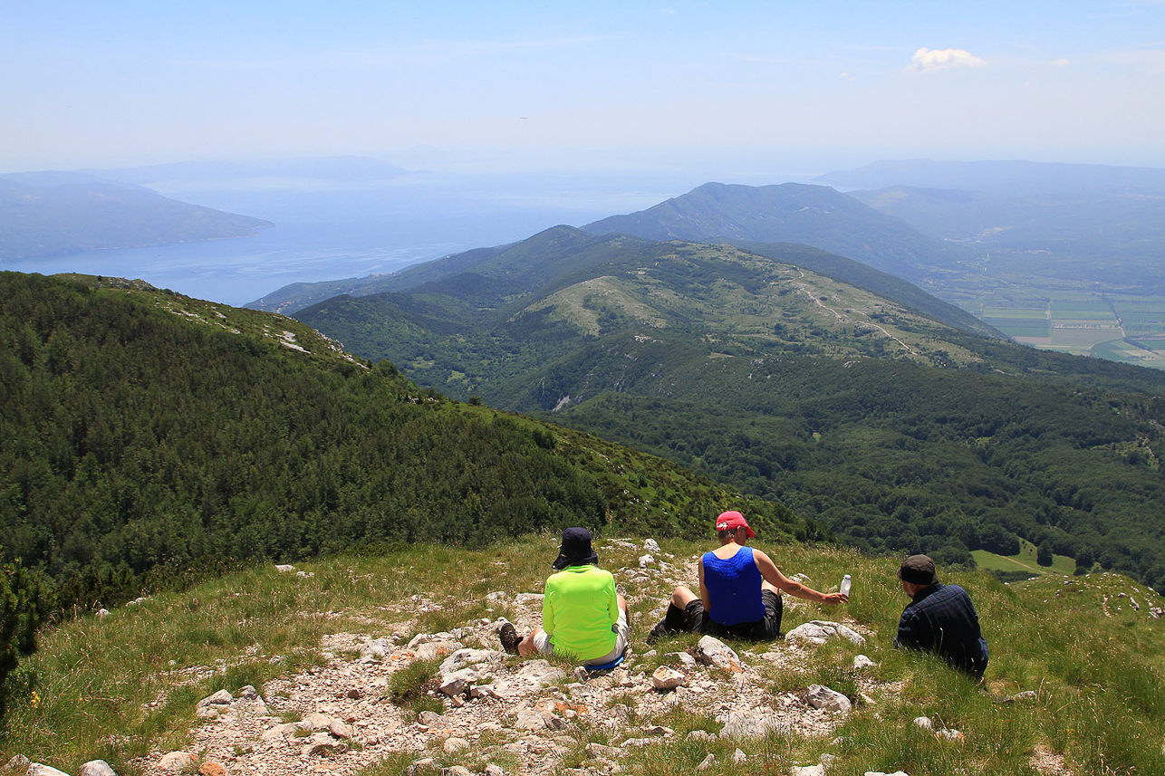 Lunch with a view of Kvarner bay.