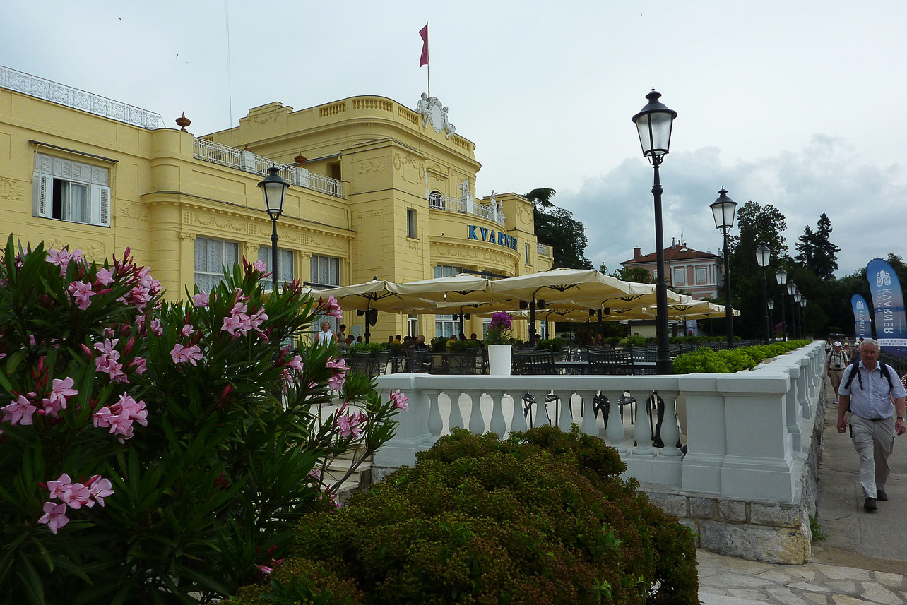 Old Kvarner hotel, the first on the Adriatic coast, built 1884.