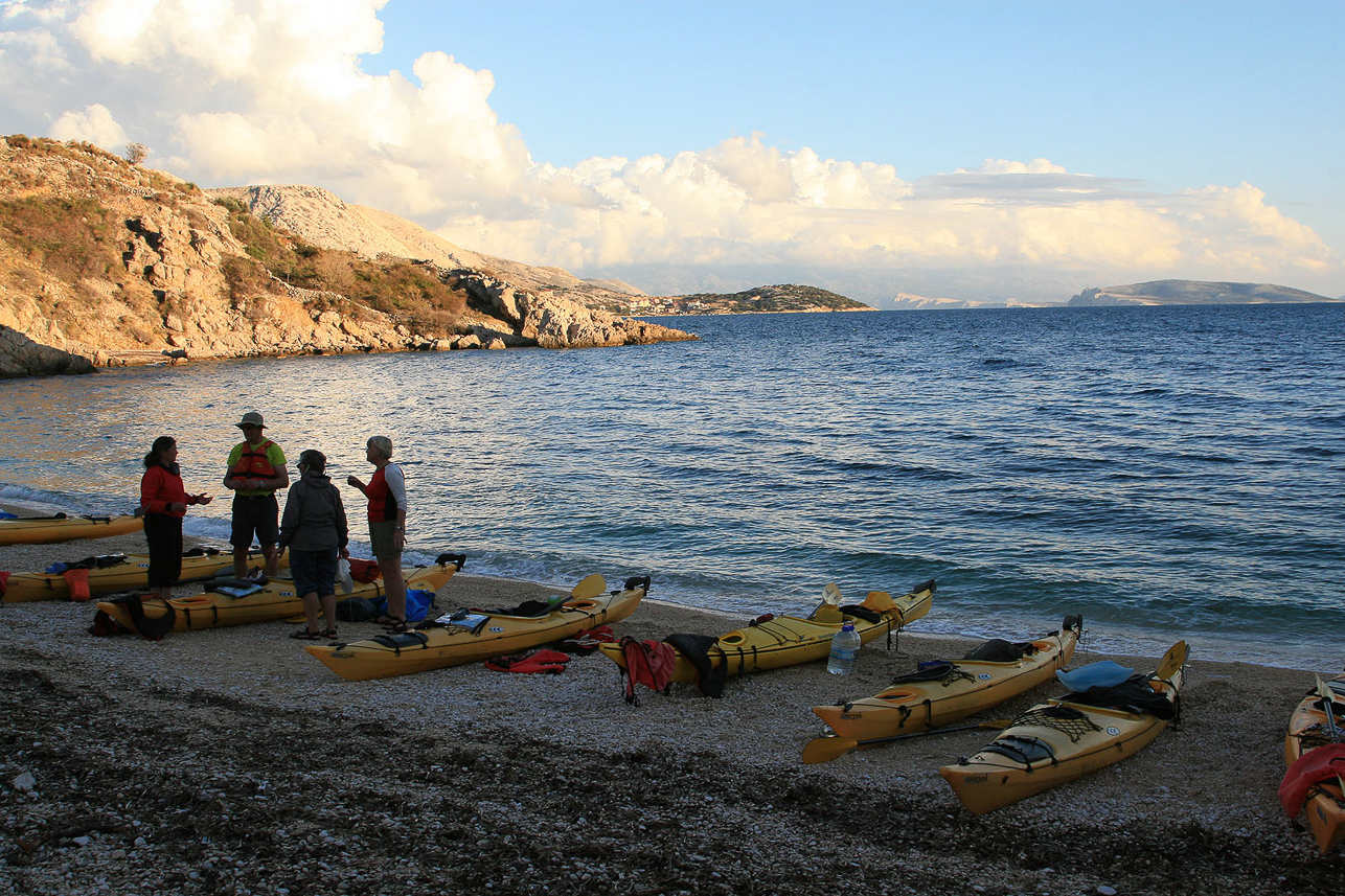 Good bay, sheltered for wind, west of Stara Baska.