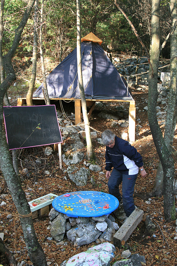 Games at the camp.