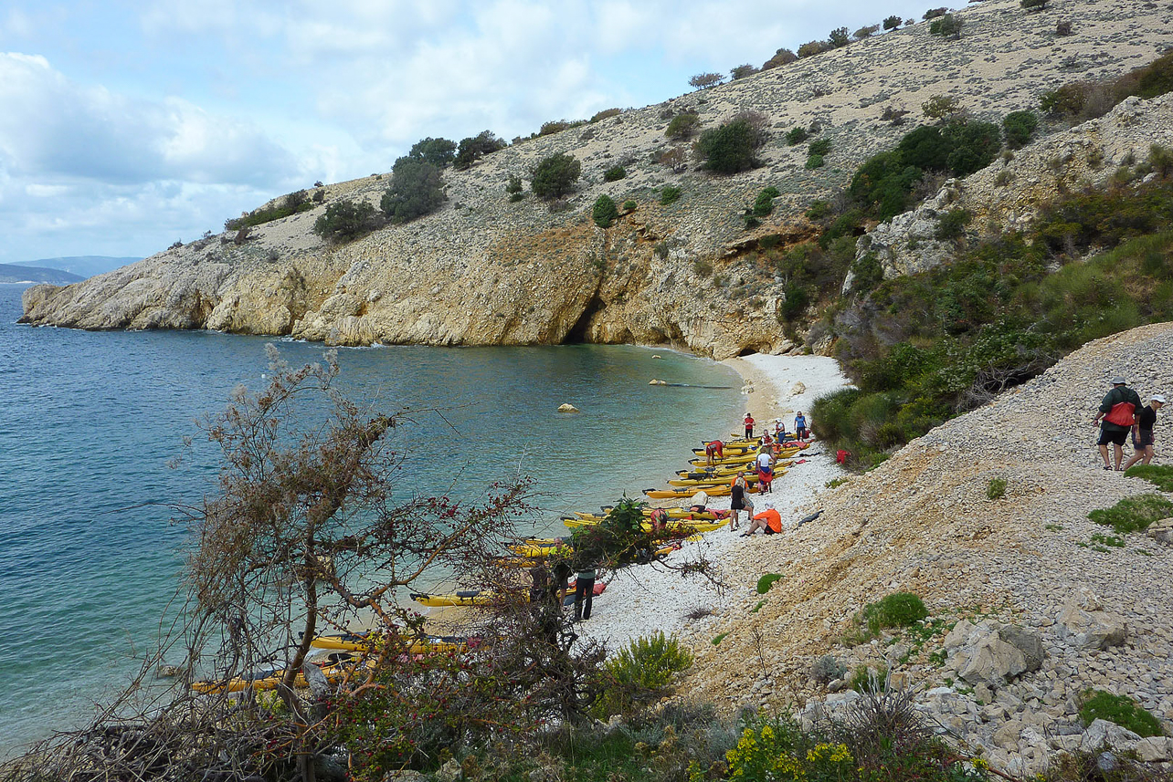 View over the sheltered bay.