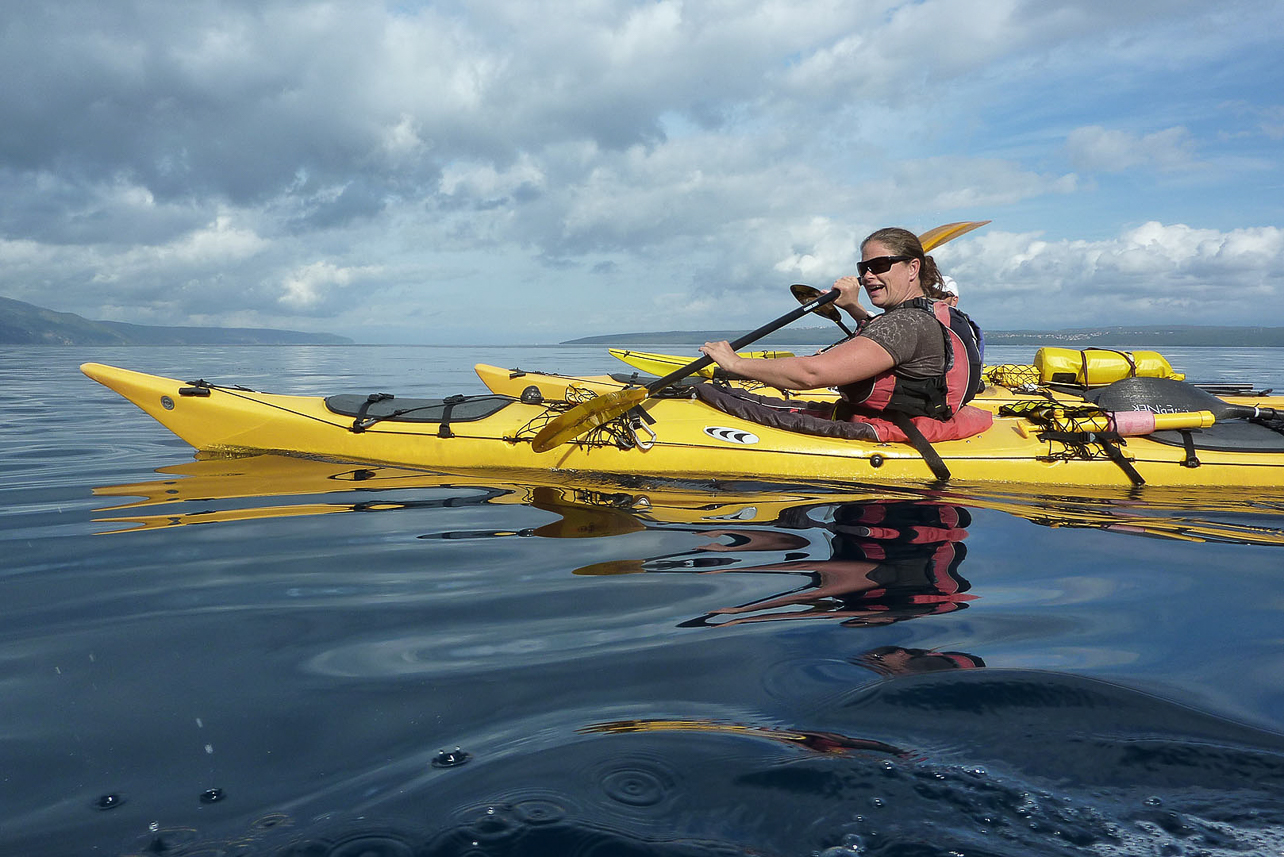 Carin on a calm Kvarner Bay of the Adritatic Sea.