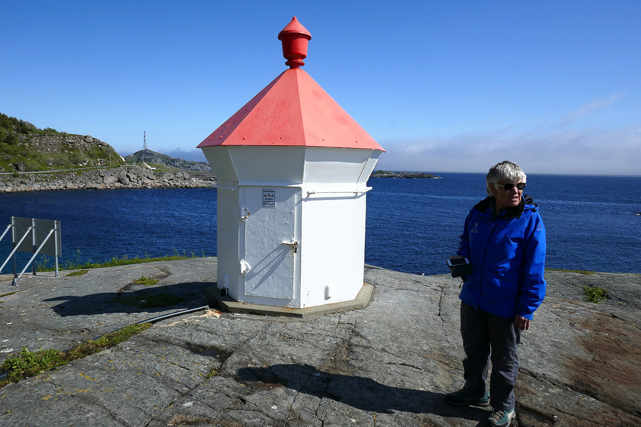 Lökthaugen lighthouse close to Å at the tip of Lofoten