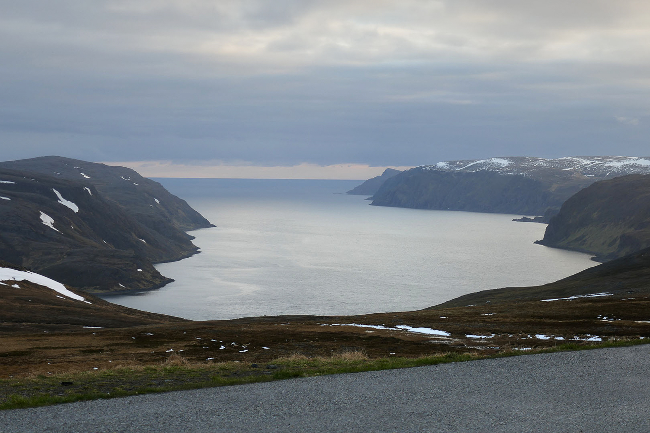 Returning from Nordkap in the night