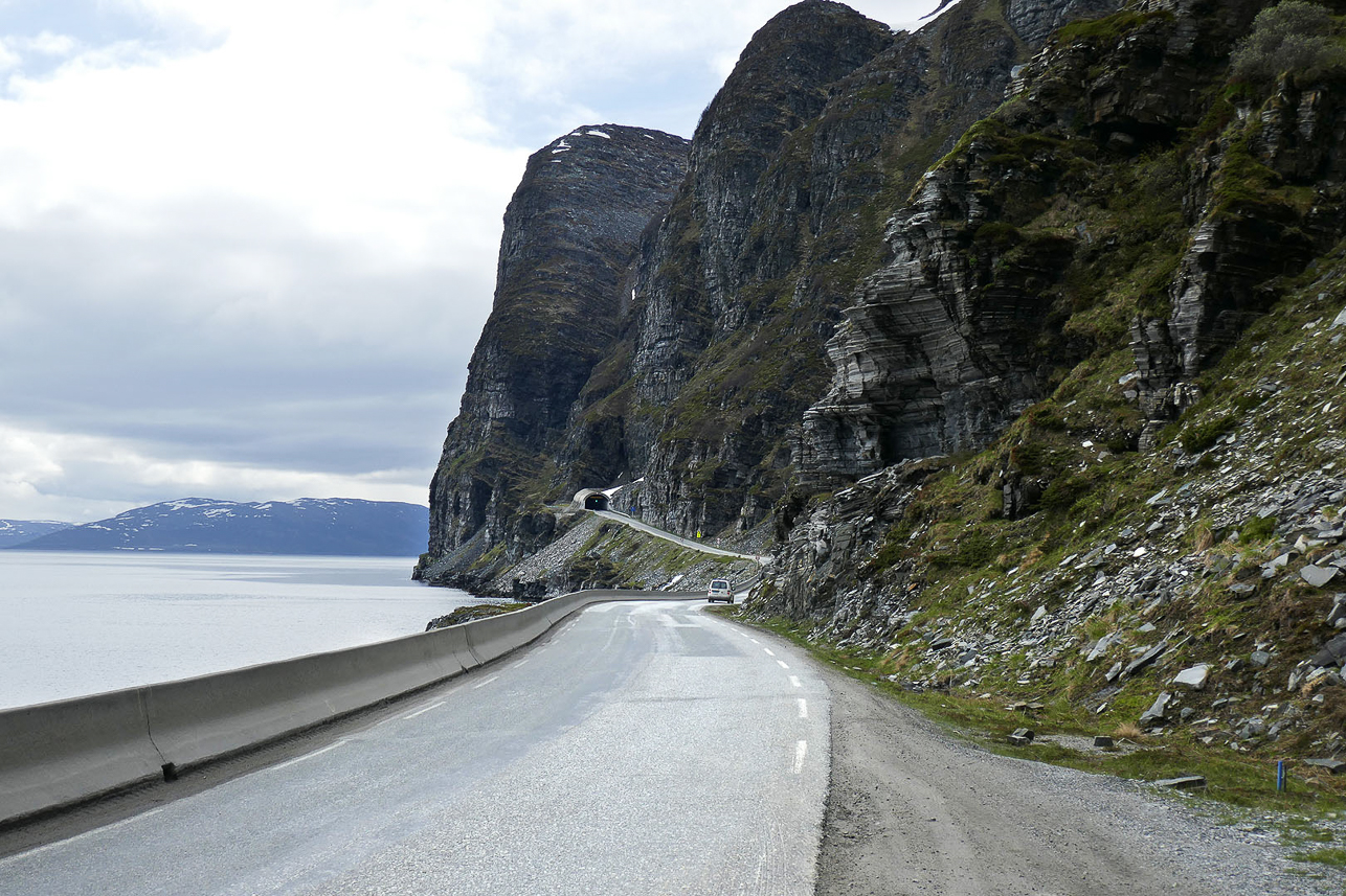 The road along the Porsanger fjord