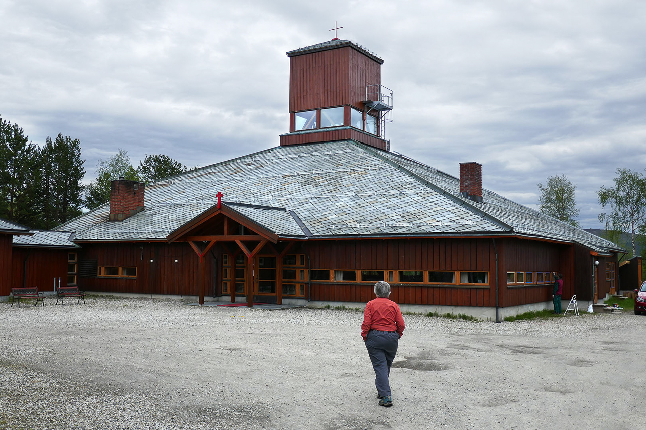 Karasjok new church, from 1974