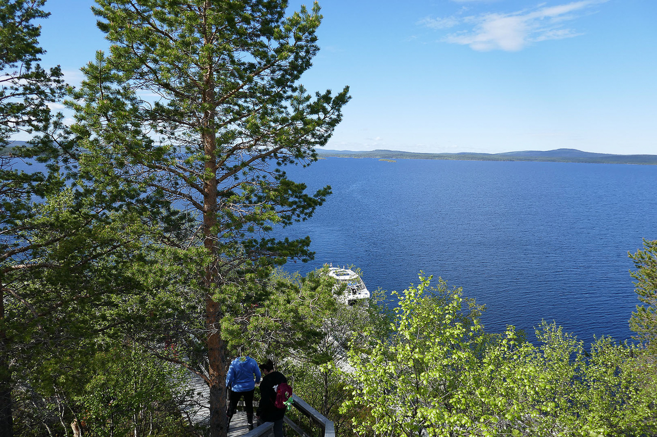 View from Ukonkivi of Lake Inari (Enare träsk)