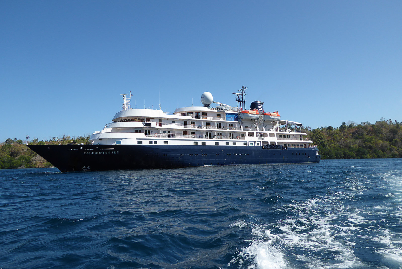 Our ship, Caledonian Sky