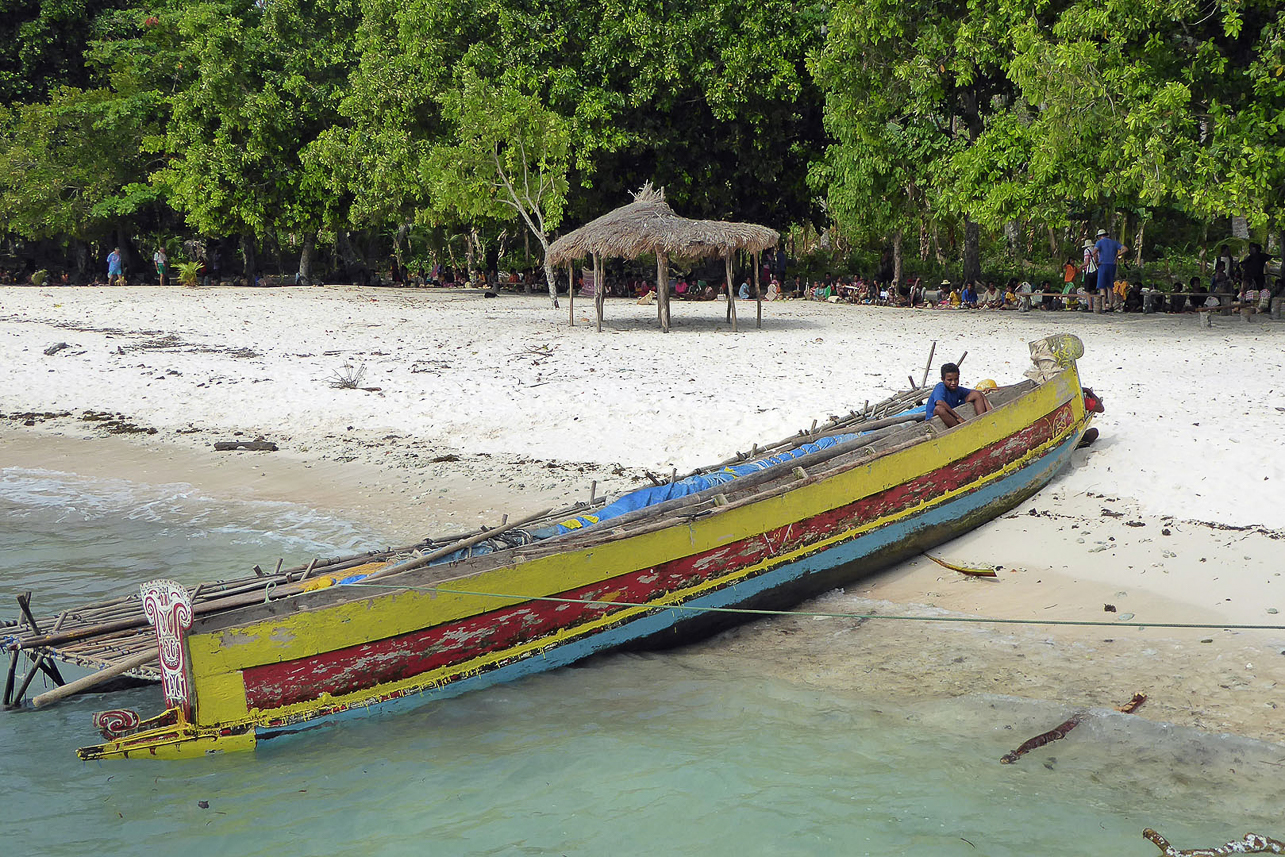 Boat at the Trobriand islands, Kitava