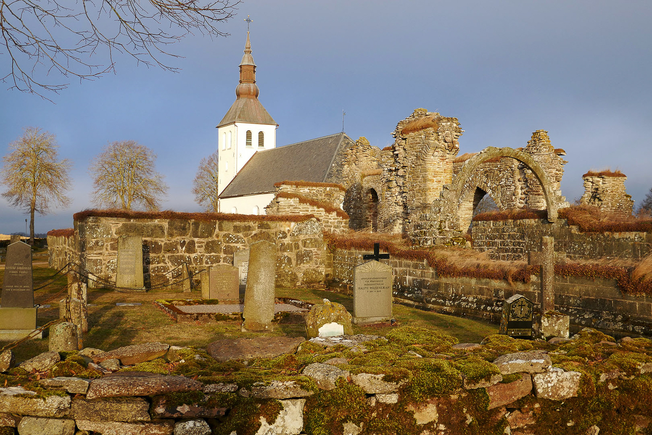 Gudhem church and monastery ruins