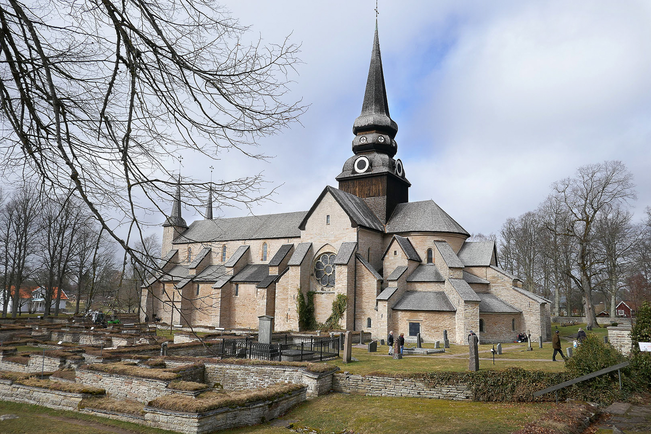 Varnhem monastery church and abbey ruins