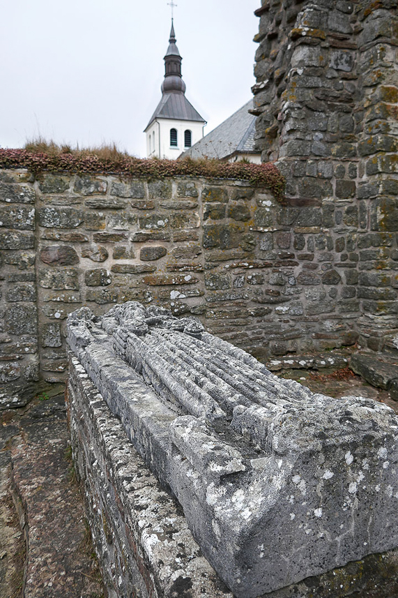 Gudhem monastery ruins, the tomb of queen Katarina