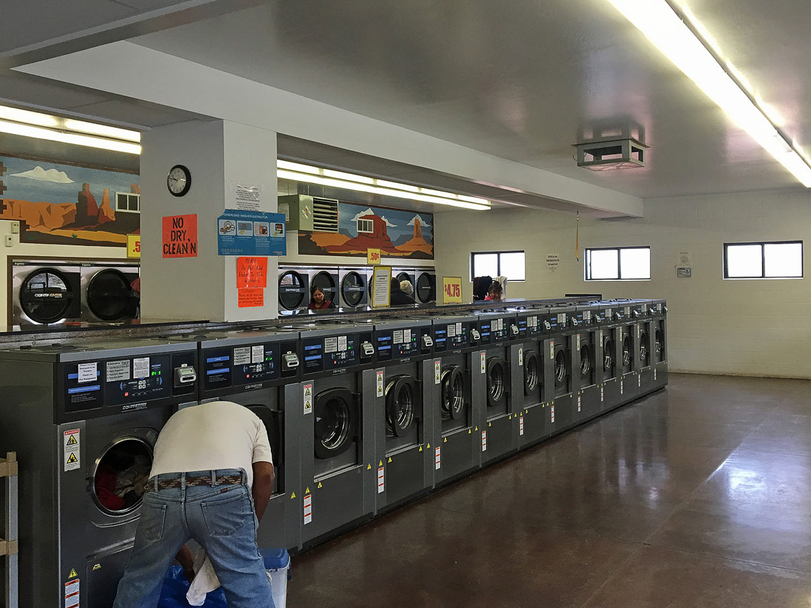 Laundry at Gouldings (for tourists and inhabitants)