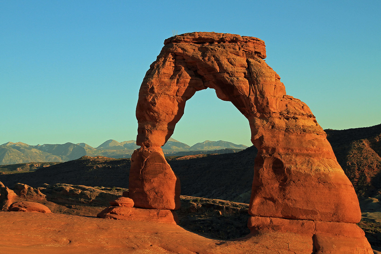 Delicate Arch at sunset