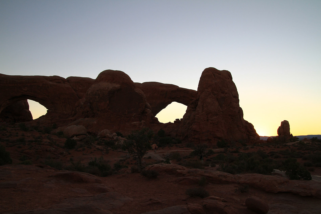 North and South Windows at sunrise