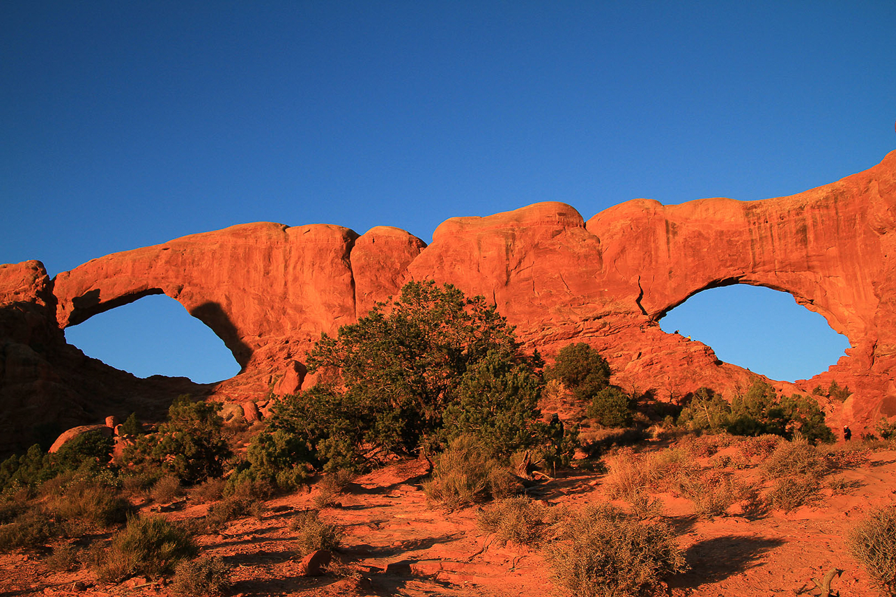 South and North Window at sunrise