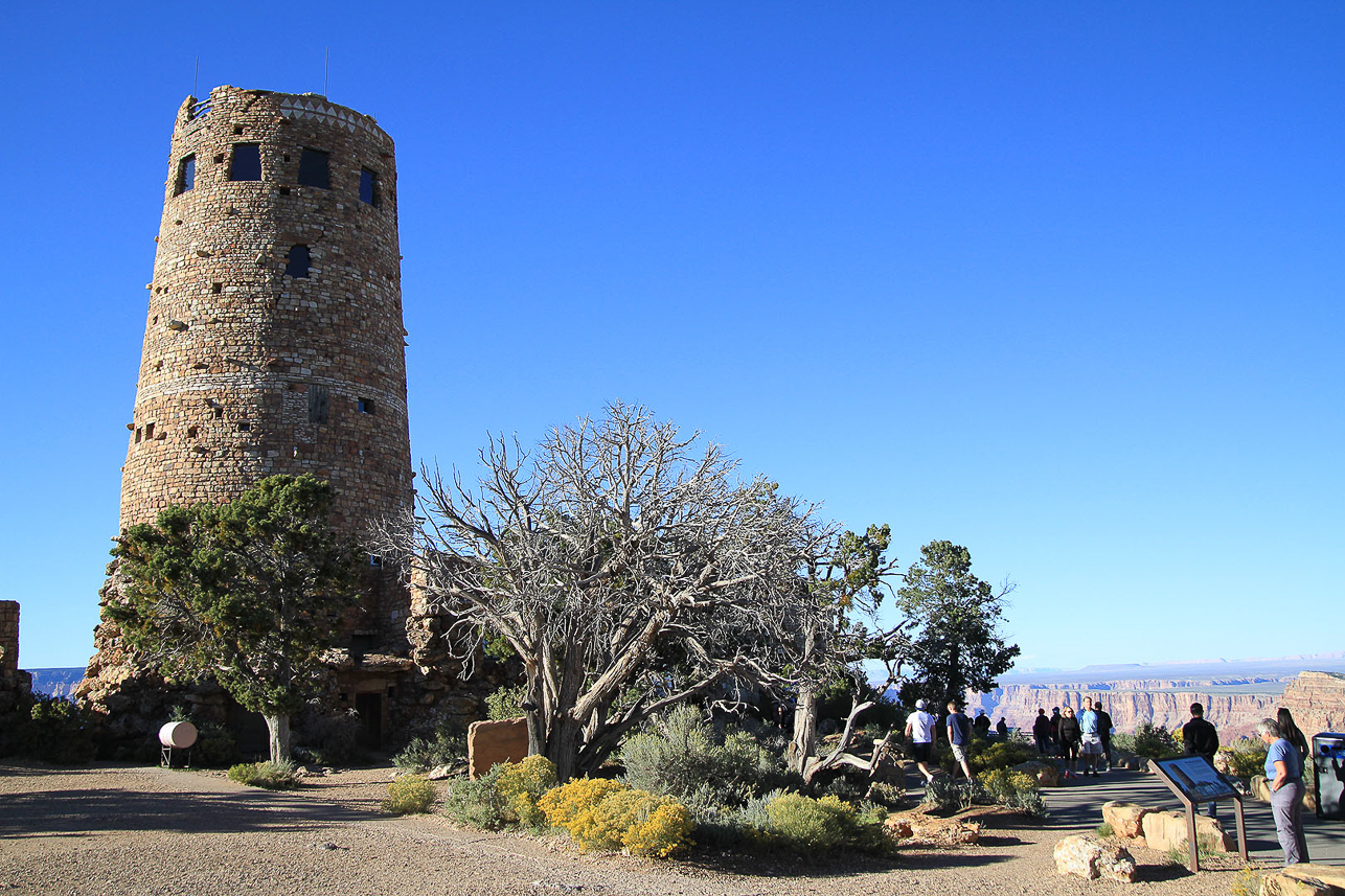 Desert View watchtower at the eastern part of Grand Canyon national park