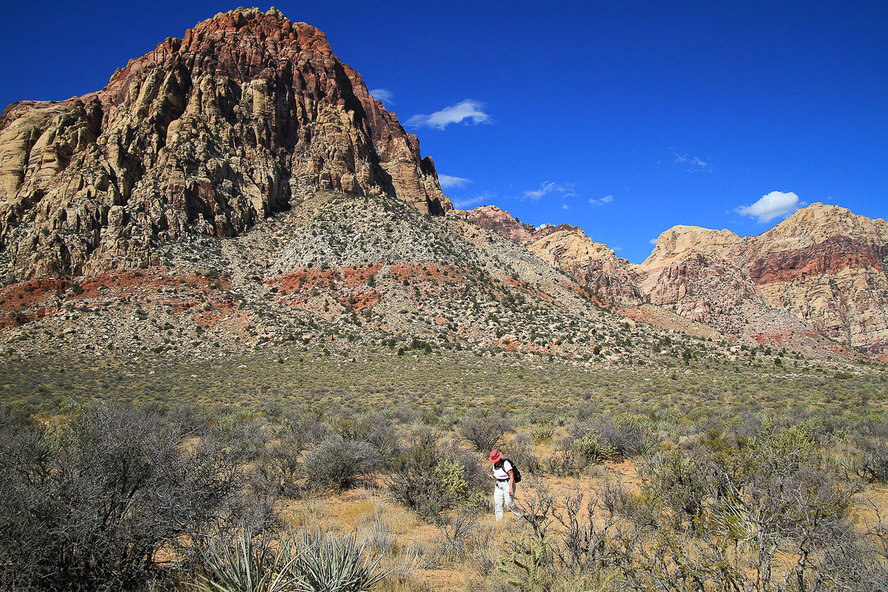 Geocaching in the desert at Red Rock Canyon