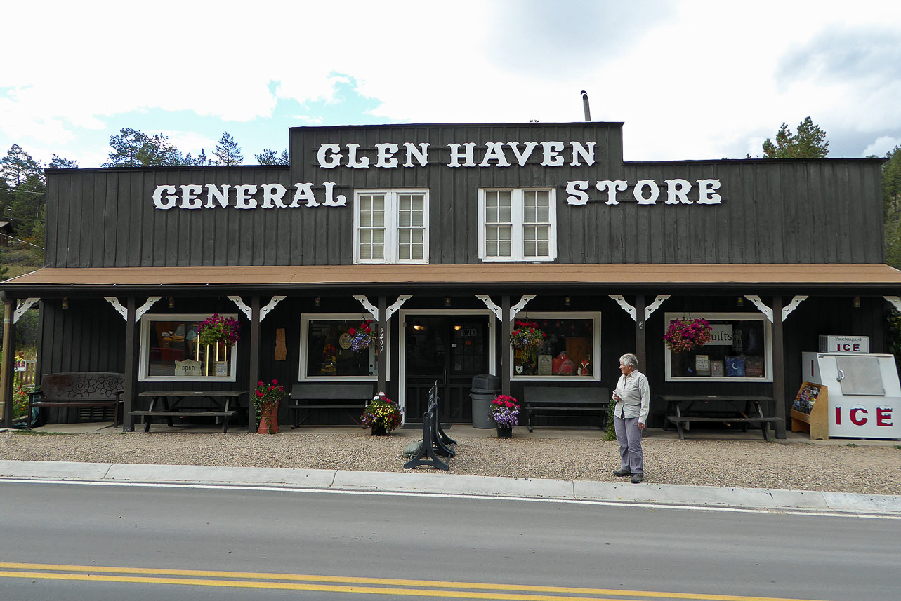 Glen Haven generel store, Rocky Mountains