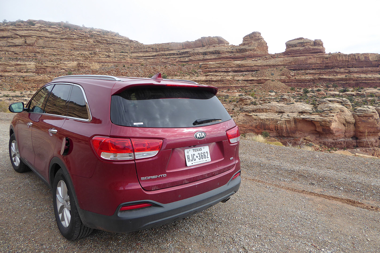 Our car, on Moki Dugway