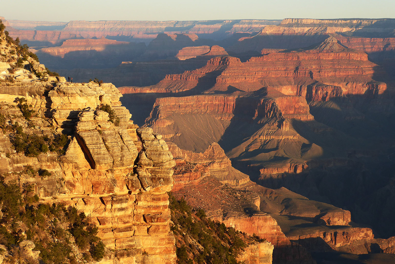 Grand Canyon, sunrise 0649, most cliffs now have sun